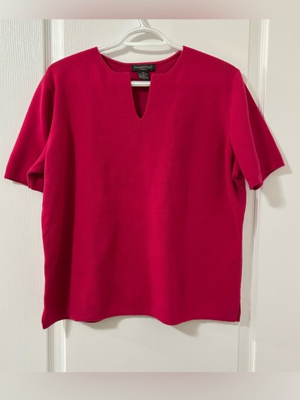 Vintage Women's Knit Top Size 1X Berry Whimsigoth 90s Y2k Business Casual